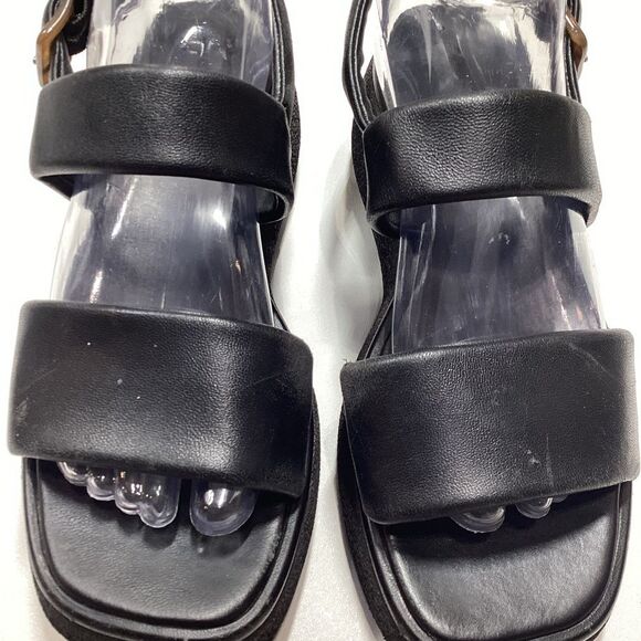Vince Laguna Leather Platform Sandal In Black - Picture 3 of 16